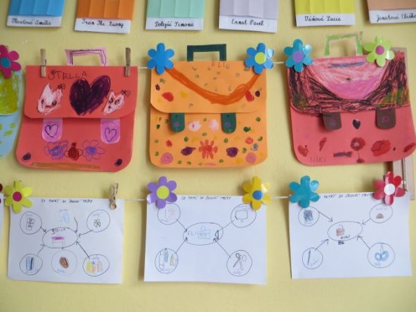 Аппликация портфель в старшей группе