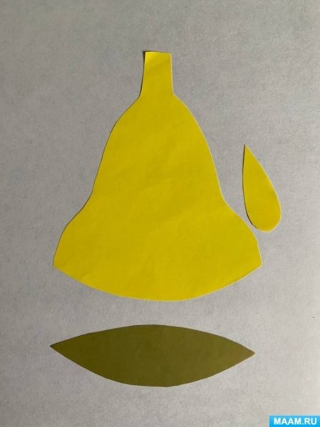 Аппликация школьный колокольчик