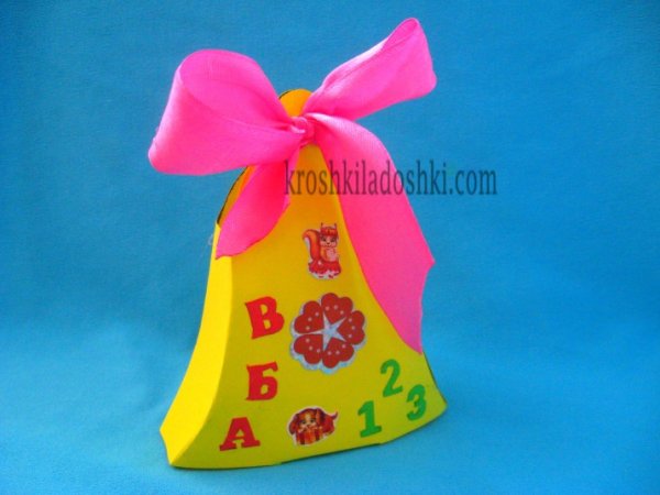 Колокольчик из бумаги объемный