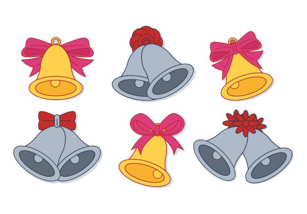 Аппликация школьный колокольчик