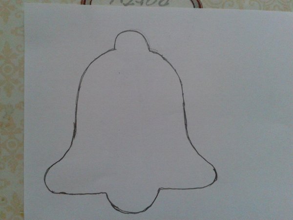 Лекало колокольчика из фетра