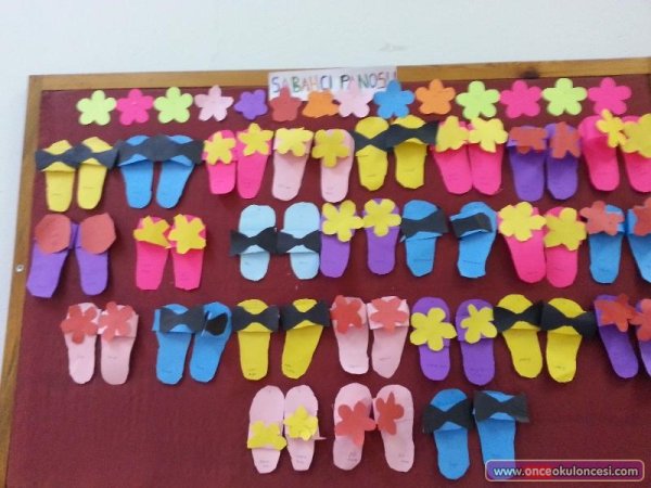 Аппликация шлепанцы