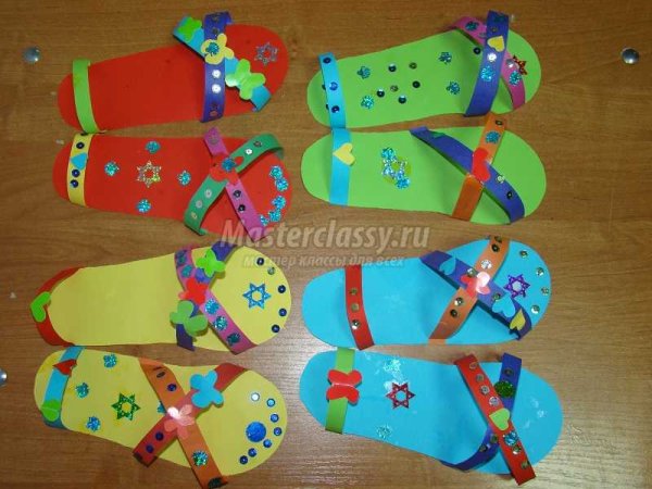 Модель детской летней обуви