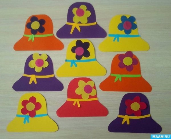 Аппликация шляпа