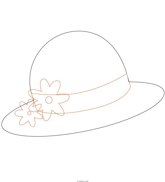 Эскиз шляпы