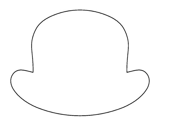 Шляпа трафарет