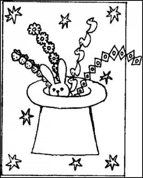 Рисование шляпа фокусника старшая группа