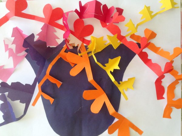 Коллективная аппликация шляпа фокусника