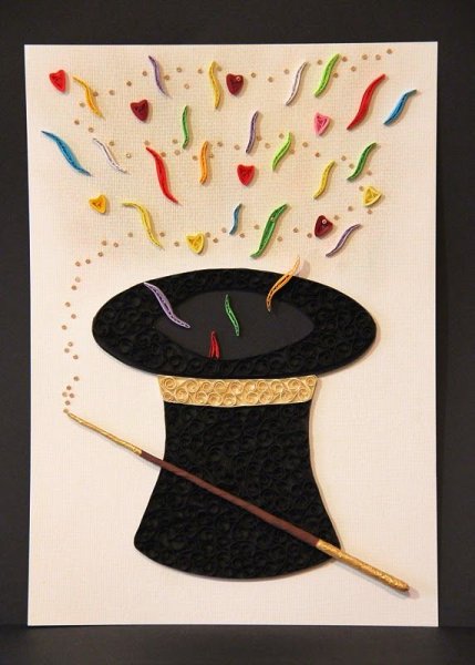 Аппликация в старшей группе на тему шляпа фокусника