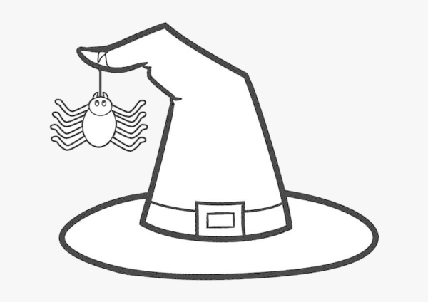 Шляпа ведьмы раскраска