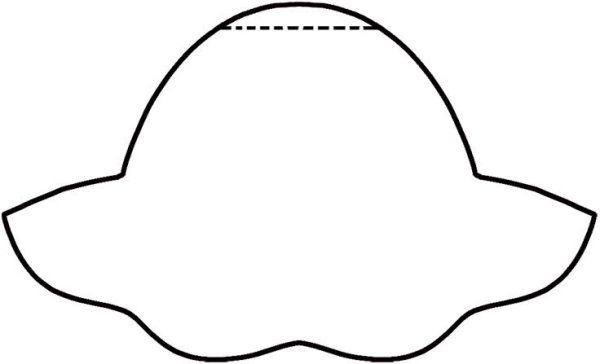 Аппликация шляпка