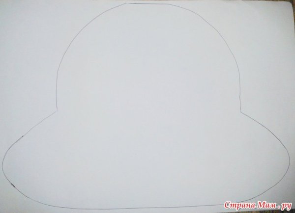 Шляпка шаблон для аппликации