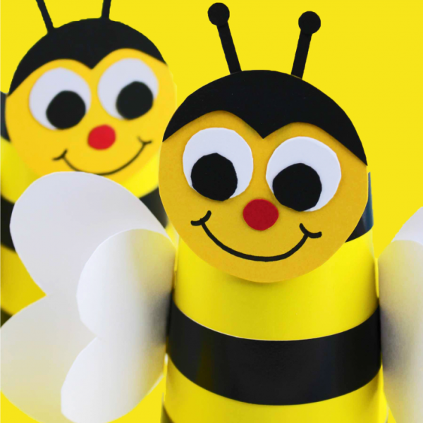 Поделка Пчелка из бумаги