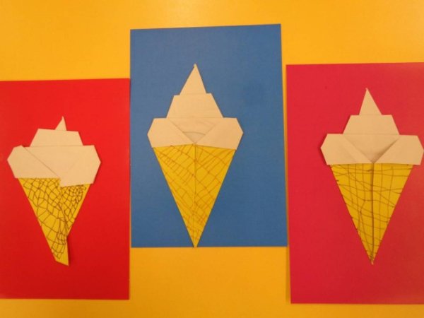 Аппликация мороженое в подготовительной группе