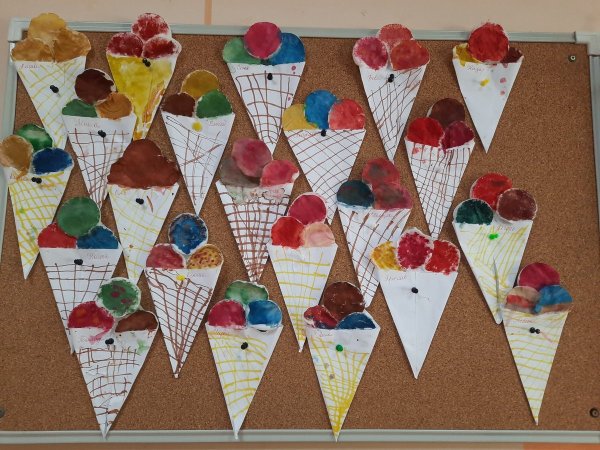 Поделка мороженое из бумаги