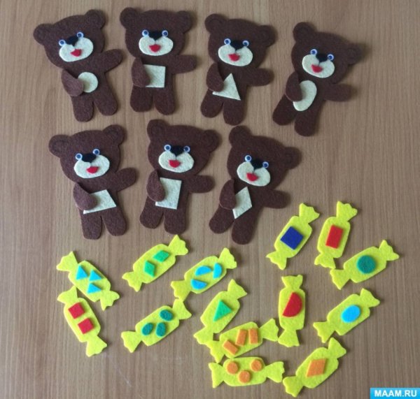 Пособия из фетра в детском саду