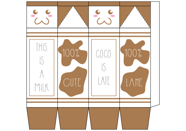 Упаковка для печенья развертка