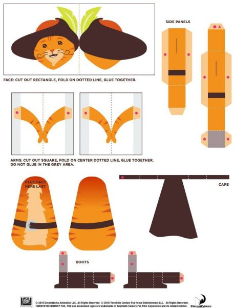 Кот в сапогах поделка