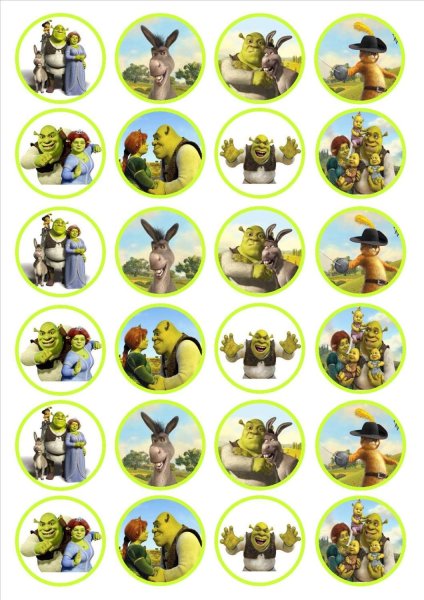 Наклейки Шрек