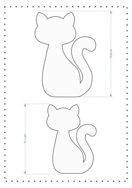 Трафарет котенка