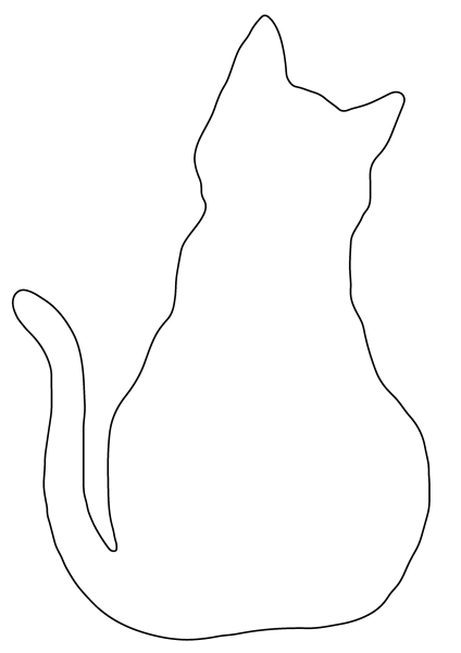 Трафарет кошки