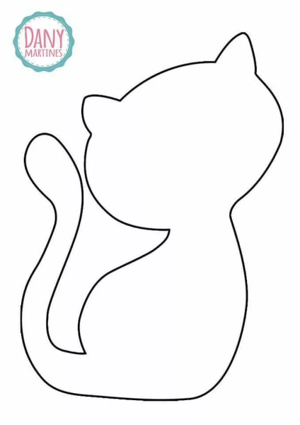 Трафарет котенка