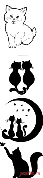 Трафарет кошки