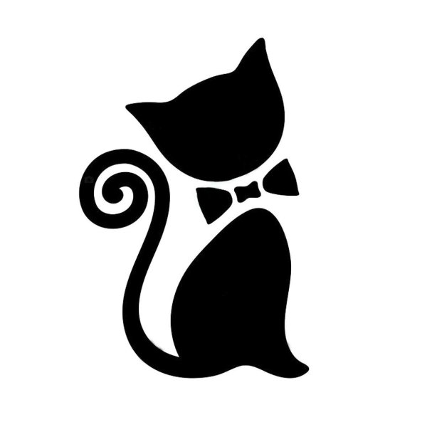 Силуэты котов и кошек