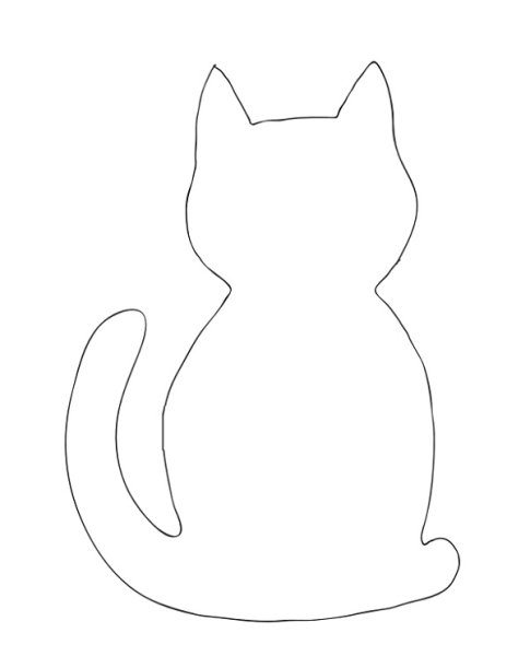 Трафарет кота