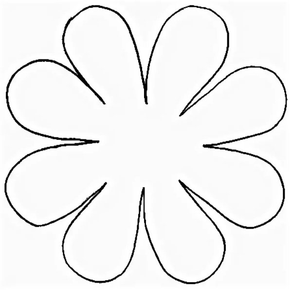Цветок шаблон