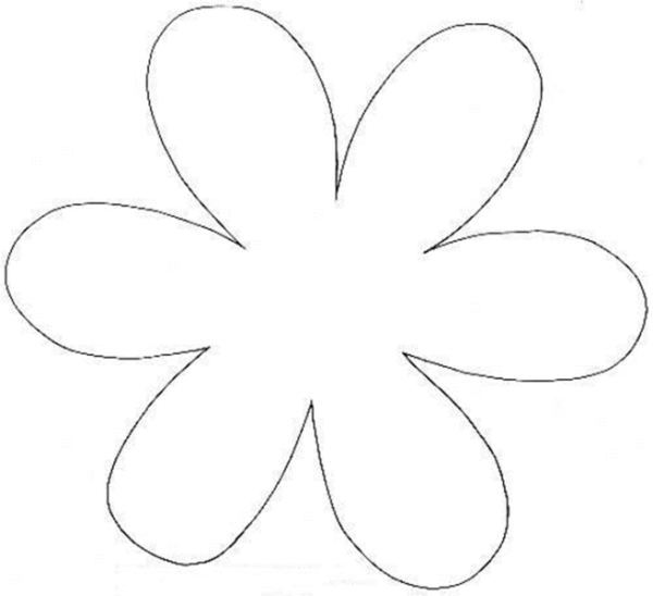 Шаблон цветов для вырезания из бумаги
