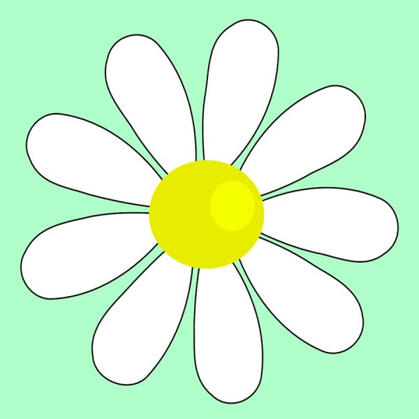 Трафарет ромашки