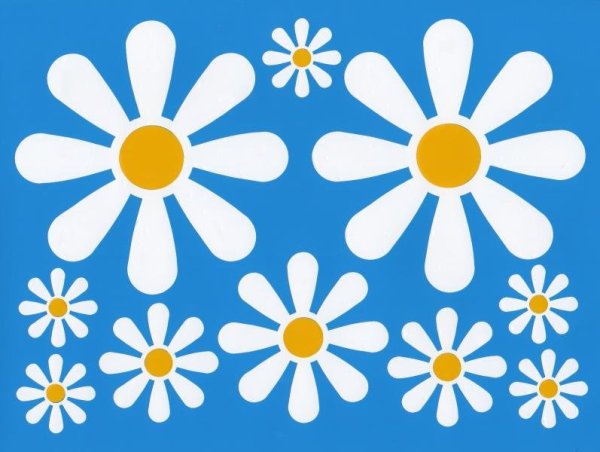 Трафарет Ромашка для стен