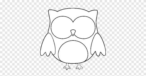 Сова трафарет