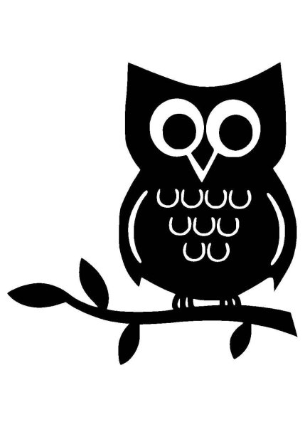 Трафареты Совы для декора
