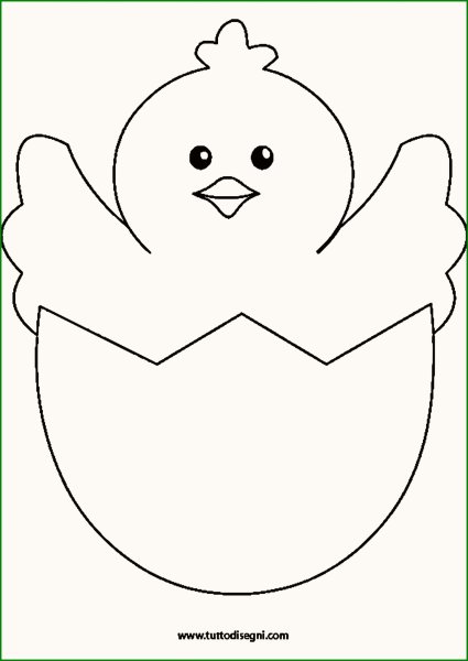 Цыпленок шаблон