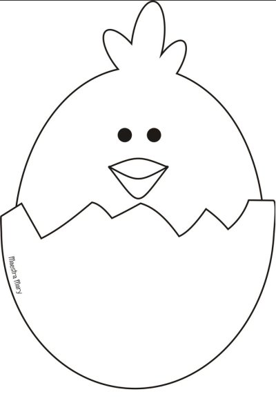 Аппликация к Пасхе с шаблонами