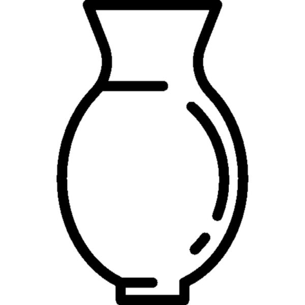 Ваза для цветов контур