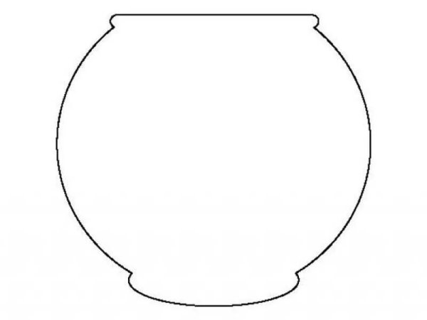Трафарет вазы для цветов