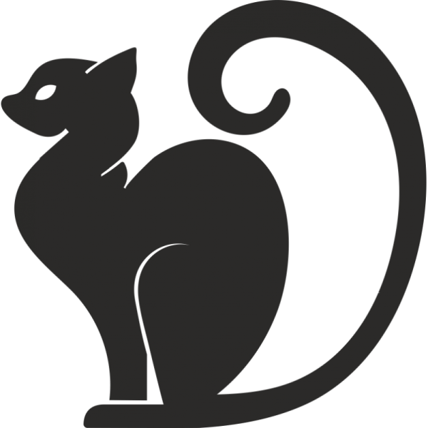 Трафарет кошки для вырезания