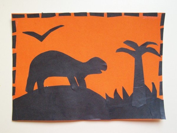 Монохромная аппликация