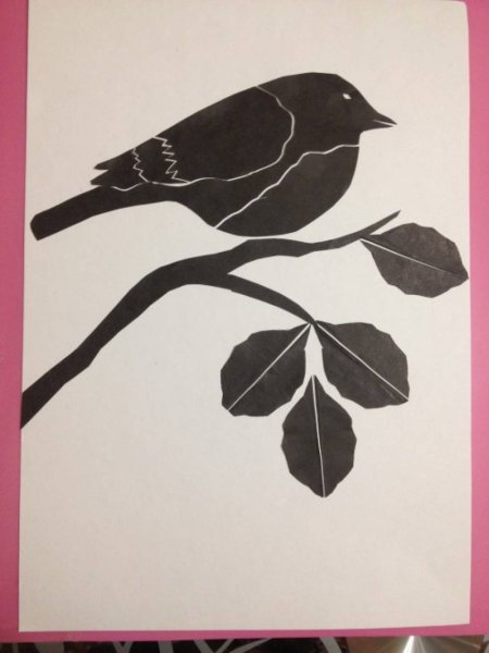 Одноцветная аппликация