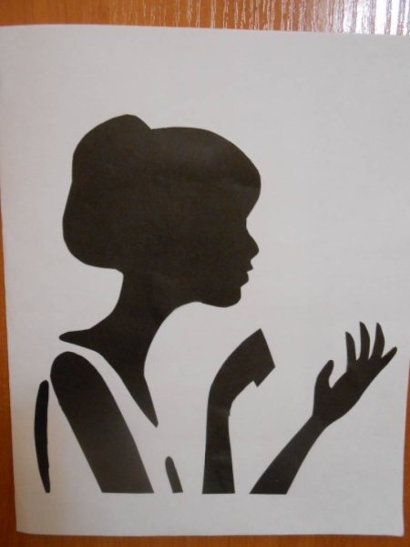 Одноцветная аппликация