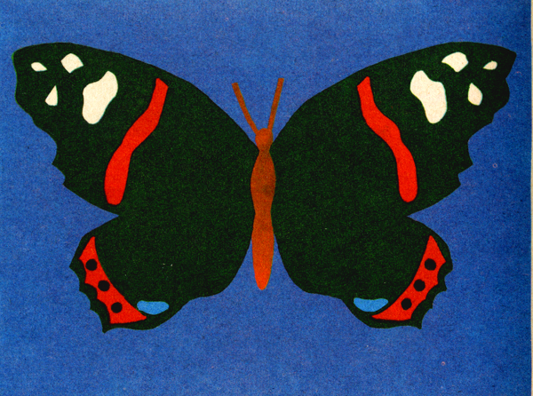 Симметричное вырезание из бумаги аппликация