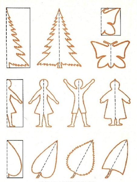 Симметричное вырезание для детей