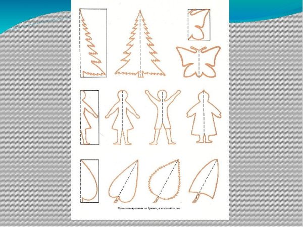 Симметричное вырезание для детей