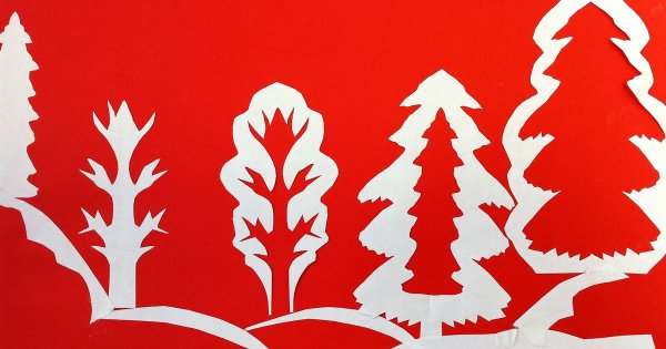 Симметричное вырезание для детей