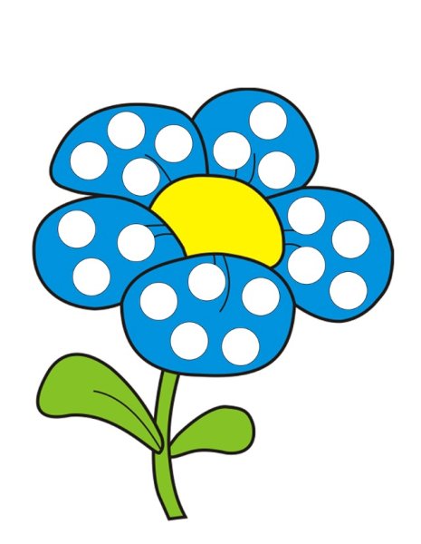 Пластилиновые заплатки цветы