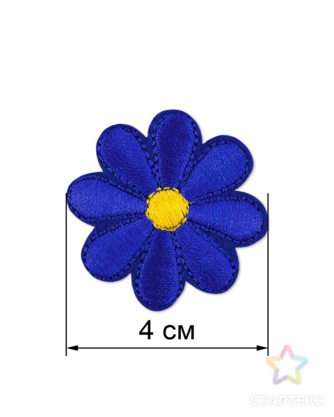 Синие цветы для аппликации