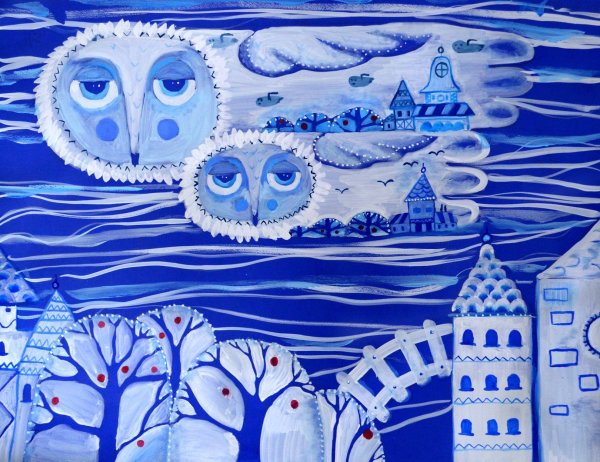 Декоративный пейзаж для детей